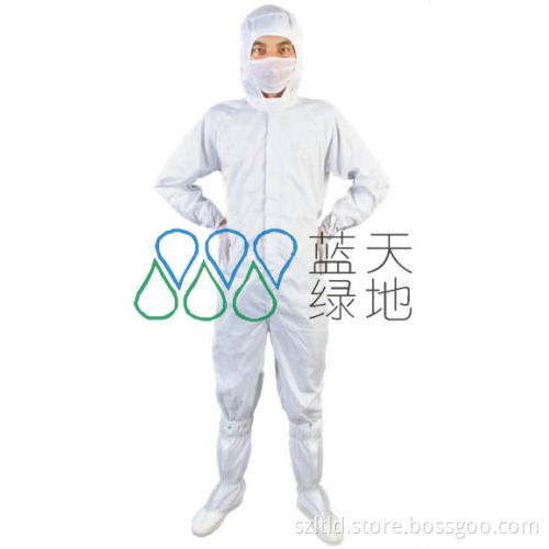 ESD Jumpsuit with Cap-Straight Opening Design (LTLD103-1)